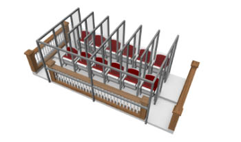 COVID-19 Courtroom Jury Box Dividers and Barriers