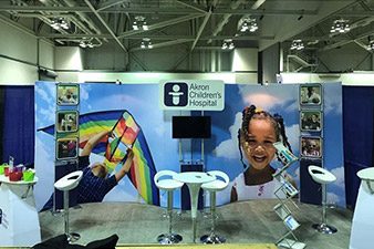 Akron Children's Hospital 10x20 portable exhibit