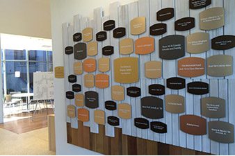 Hawken Donor Wall